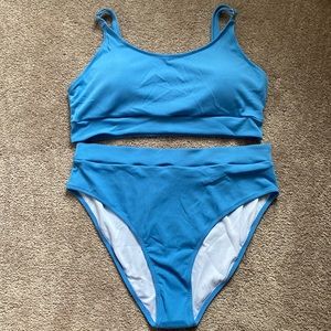 SHEIN Ribbed High Waisted Bikini